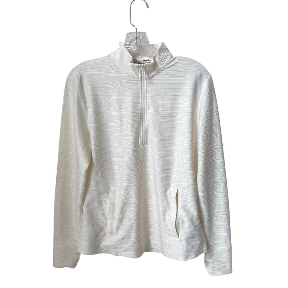 Tommy Bahama Everyday Active Half Zip Textured Pullover Size Medium